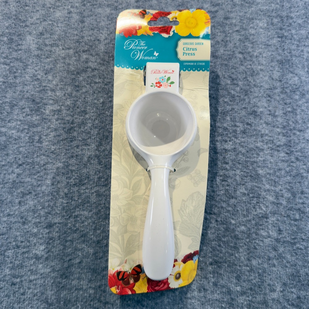 Pioneer Woman Gorgeous Garden White Citrus Press Manual Juicer PW500403114562